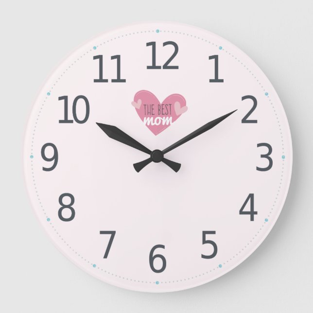 Lovely The Best Mother's Day | Horloge en Acryliqu (Recto)