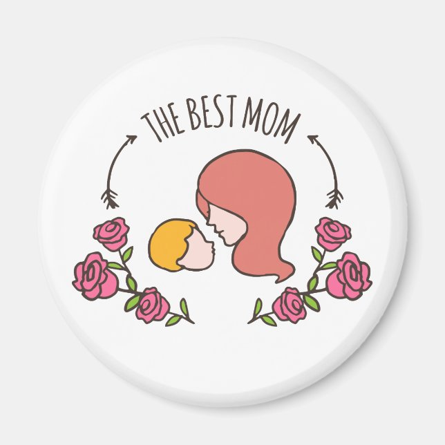 Lovely The Best Mother's Day | Magnet (Devant)