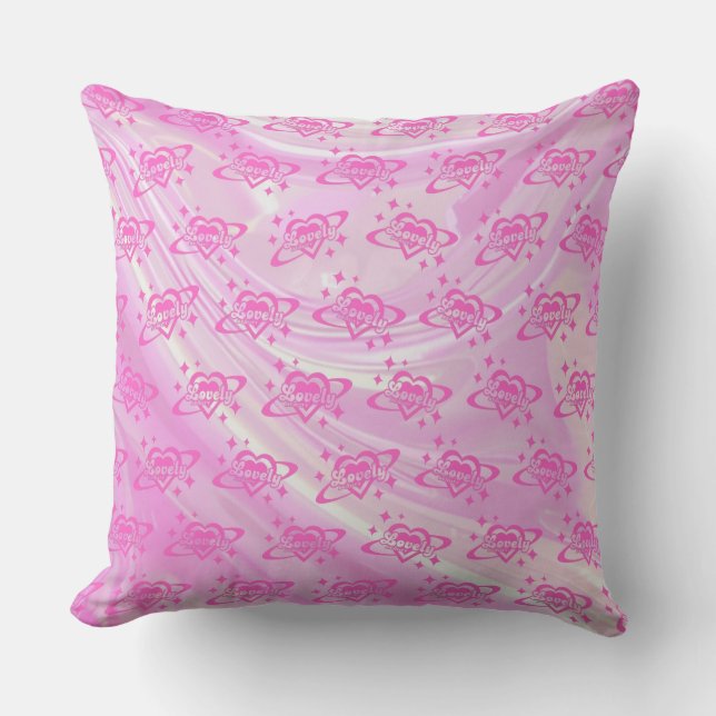 Lovely Throw Pillow (Front)