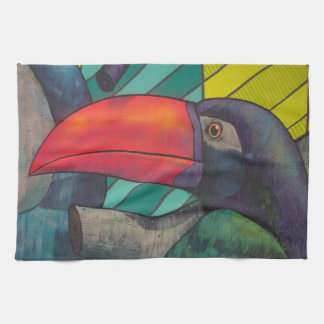 Lovely Toucan Graffiti Kitchen Towel