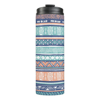 Lovely tribal ethnic. Vintage aztec hand drawn ill Thermal Tumbler