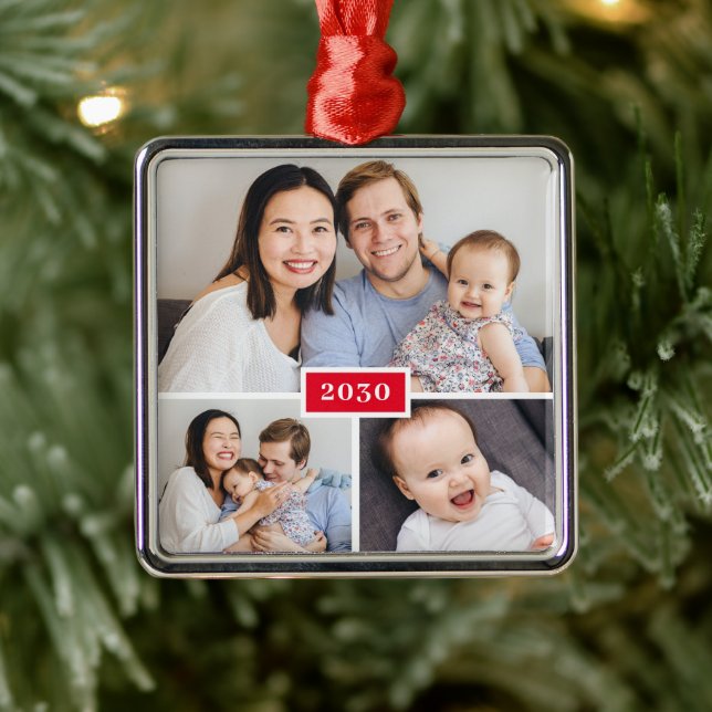 Lovely Trio EDITABLE COLOR Personalized Ornament (Tree)