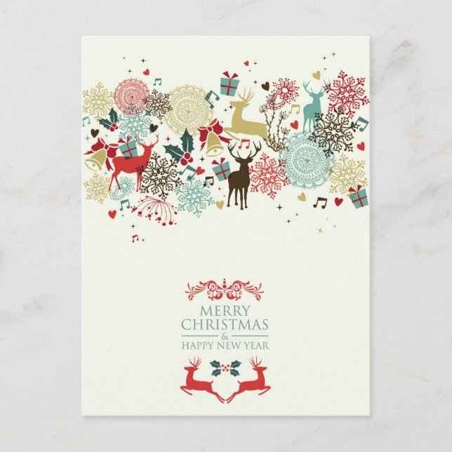 Lovely Vintage Christmas Postcard (Front)