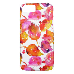 Lovely watercolor autumn leaves pattern Case-Mate iPhone case