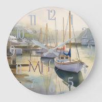 Lovely Watercolor Nautical Sailing Monogram