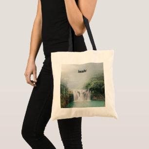 Lovely Waterfall in a Mountain Forest Tote Bag