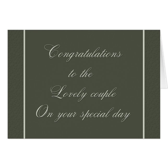 Lovely Wedding Couple (Front Horizontal)