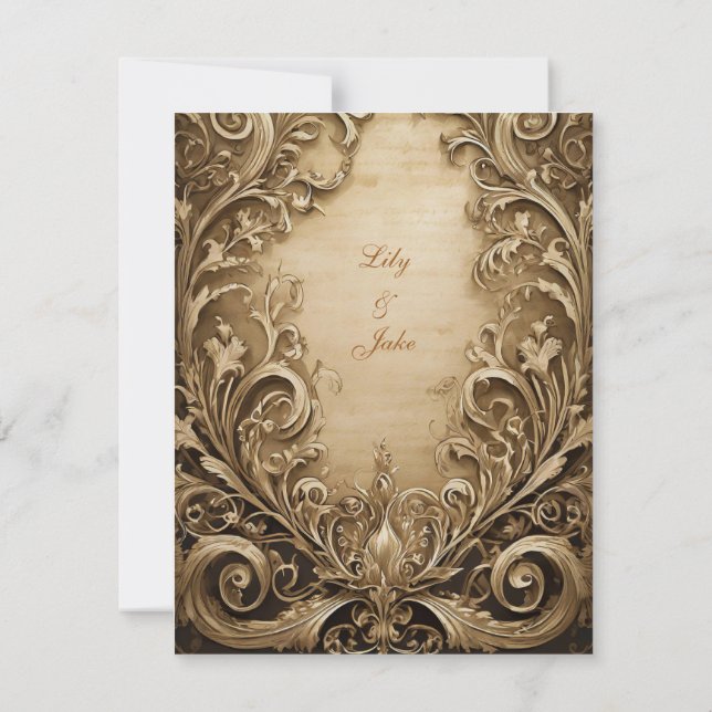 Lovely Wedding Invitation (Back)