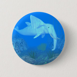 Lovely Whale Elephant Hybrid 2 Inch Round Button