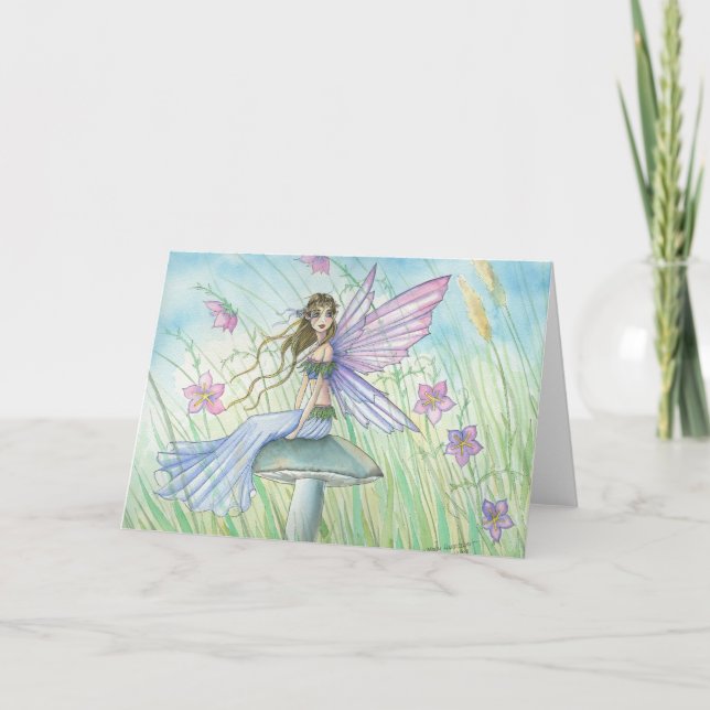 Lovely Whimsical Fairy Card by Molly Harrison (Front)