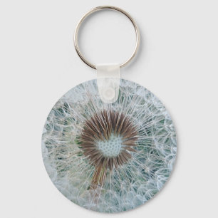 Lovely White Dandelion Keychain