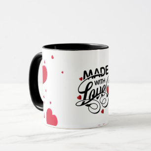 Lovely White Mug: Made with Love Mug
