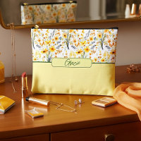 Lovely yellow spring wildflowers personalized