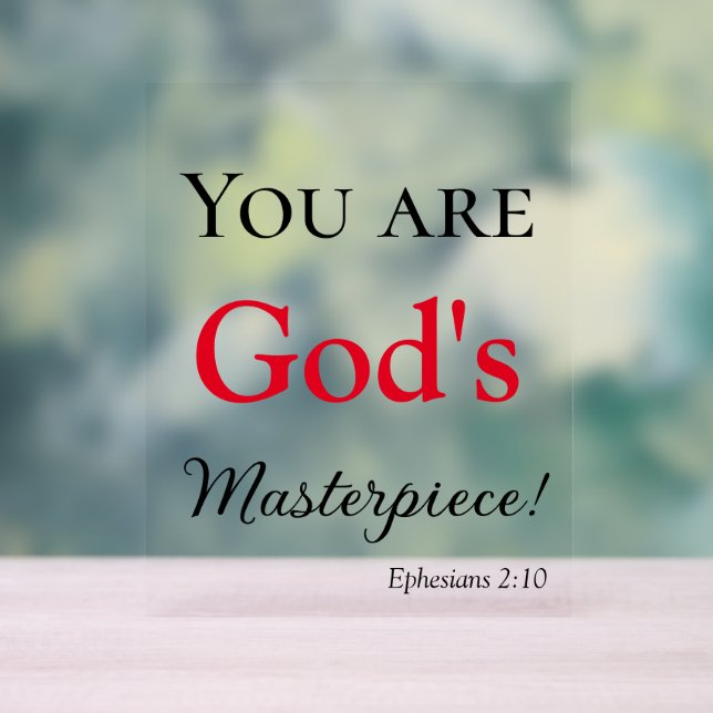 Lovely You are God's Masterpiece Scripture (Neutre)