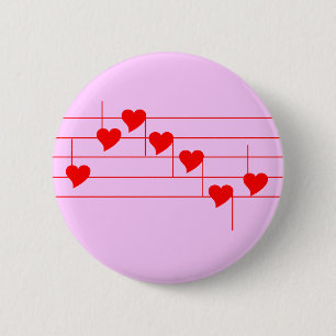 Love'n Notes 2 Inch Round Button