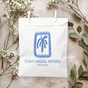LoveNotes from Sea Palm Tree CUSTOM Bridal Shower Favour Bag