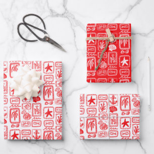 LoveNotes from the Sea Beach Ocean Modern CUSTOM Wrapping Paper Sheet