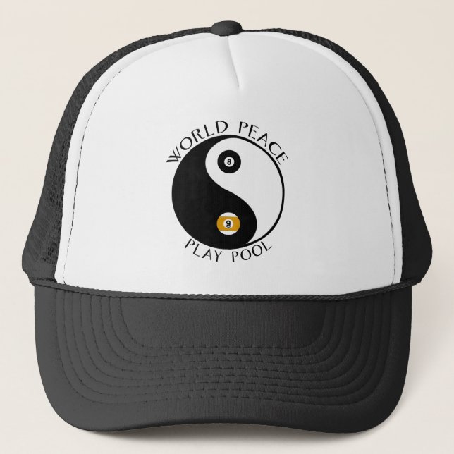 LovePeaceWhite Trucker Hat (Front)