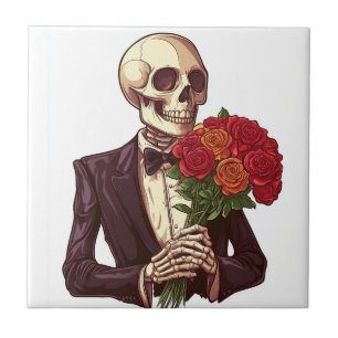Lover Bones � Funny Romantic Skeleton Tile