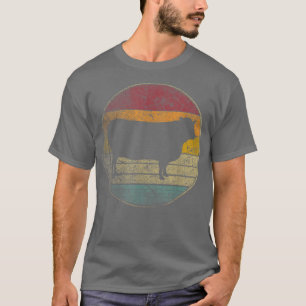 Lover Cow Farm Farmer Vintage Distressed Retro 70s T-Shirt
