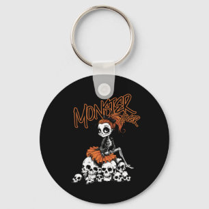 Lover Fun Skeleton Ghoul Cute Vintage Halloween 1  Keychain