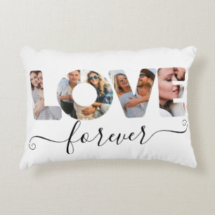 Lover Gift Photo Photo Collage New Year Accent Pillow