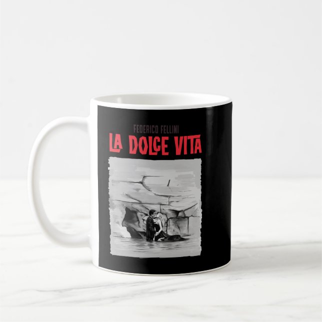 Lover Gifts federico fellini Retro Vintage Coffee Mug (Left)
