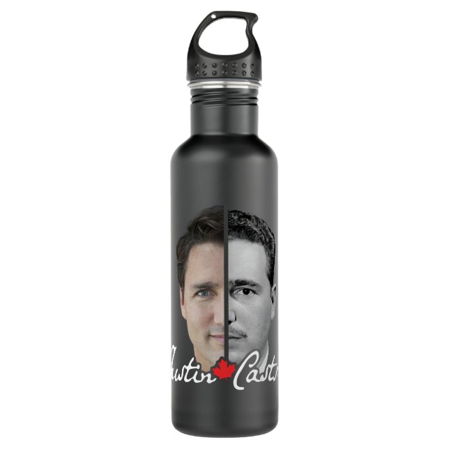 Lover Gifts Justin Politicians Trudeau Gifts Best  710 Ml Water Bottle (Front)