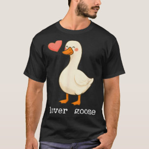 Lover Goose And Fighter Goose, Funny Couple Goose  T-Shirt