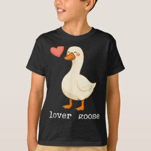 Lover Goose And Fighter Goose, Funny Couple Goose  T-Shirt