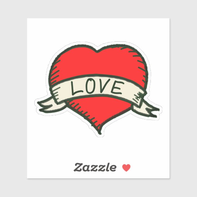 Lover Heart Shape Drawing (Sheet)