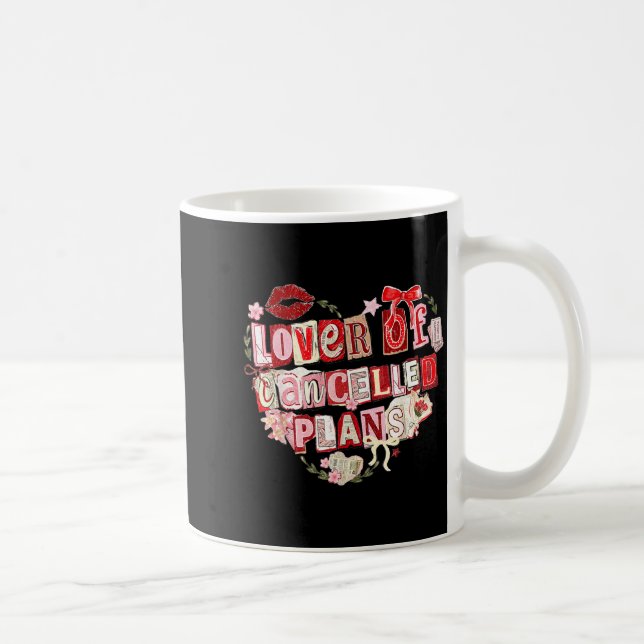 Lover of cancelled plans funny introvert design cu coffee mug (Right)