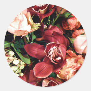 Lover of Orchids_ Classic Round Sticker