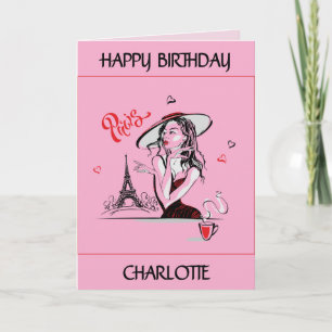 Lover of Paris Editable Card