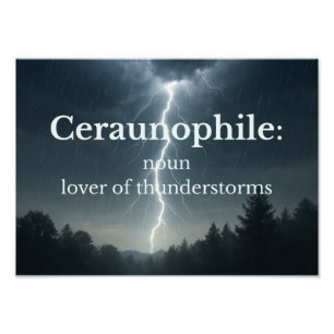 Lover of Thunder Storms Photo Print