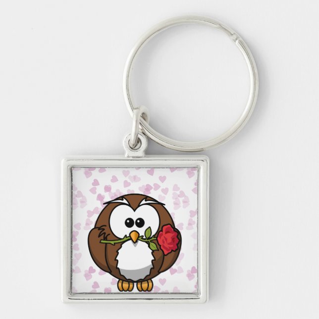 lover owl keychain (Front)