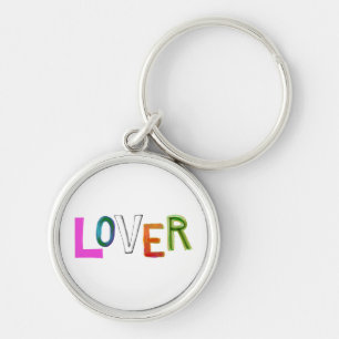 Lover partner girlfriend boyfriend spouse word art keychain