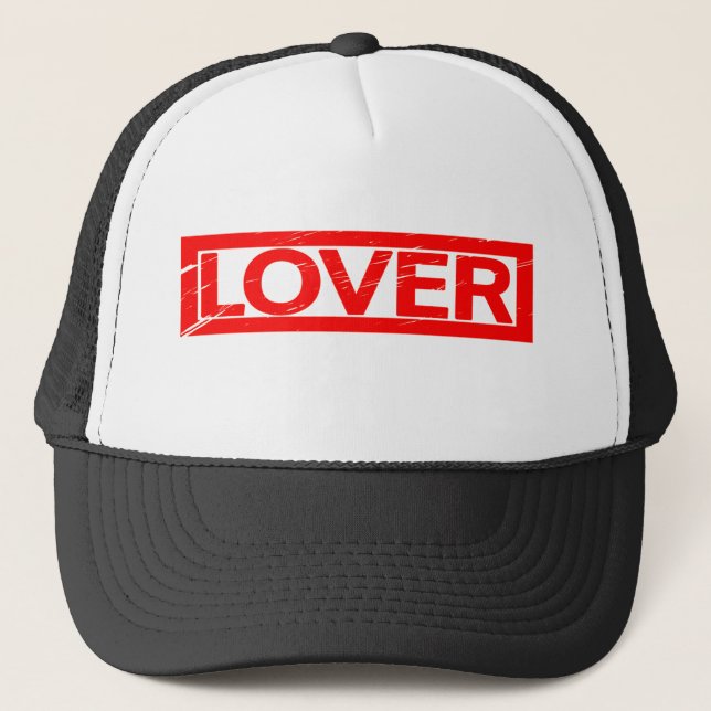Lover Stamp Trucker Hat (Front)