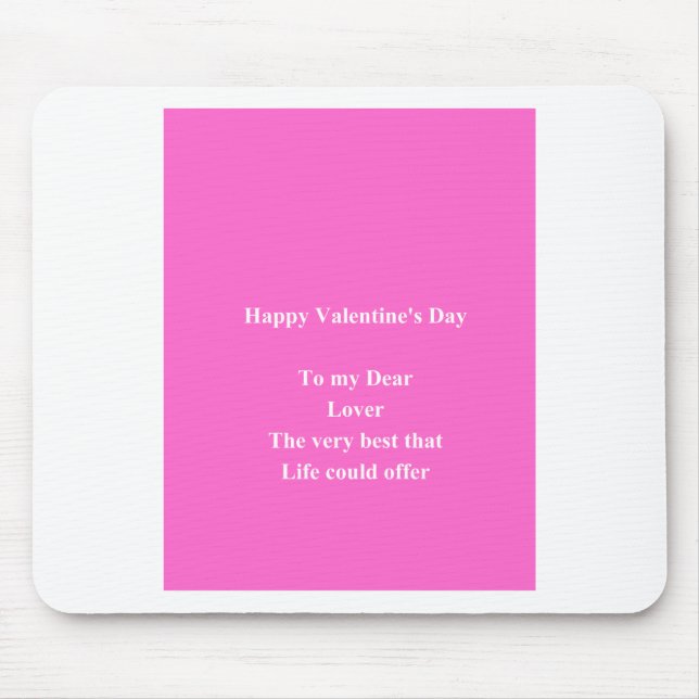Lover Valentine's day Mouse Pad (Front)