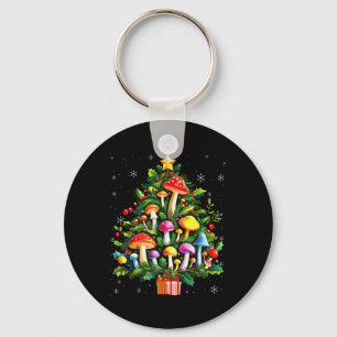 Lover Xmas Mushroom Christmas Tree T Shirt Keychain