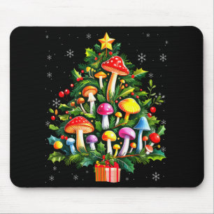 Lover Xmas Mushroom Christmas Tree T Shirt  Mouse Pad