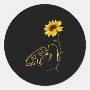 Lover-you Are My Sunshine-best Idea For Dog Mom Classic Round Sticker