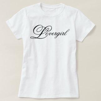 "Lovergirl" pretty sweet angelic aesthetic script T-Shirt