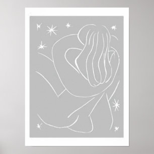 Lovers Abstract Poster