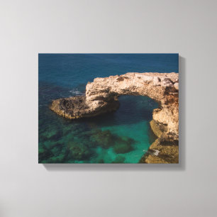 Lover's arch Agia napa Cyprus Canvas Print