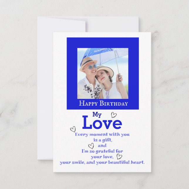 Lover's birthday  card (Front)