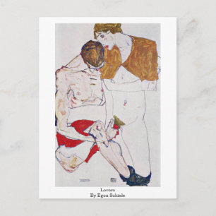 Lovers By Egon Schiele Postcard