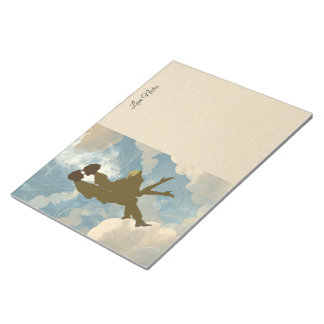 Lovers Couple in the Blue Sky Collage Notepad