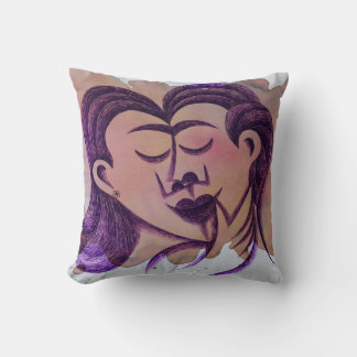 Lovers couple throw pillow