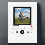 Lovers Custom Personalized Photo Our Song Plaque<br><div class="desc">Lovers Custom Personalized Photo Our Song</div>